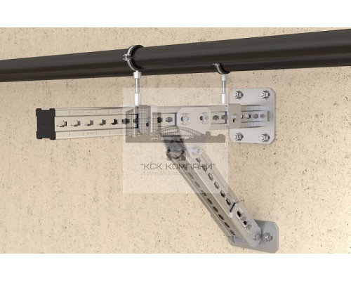 Кронштейн регулируемый fischer FMVB BP S для профилей гоц. сталь, 250x125x198 мм