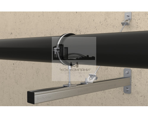 Хомут трубный fischer FRSM с метрической резьбой для высоких нагрузок, M10/M12 73-78 мм (2 1/2)