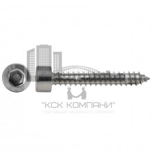 Саморез цилиндрический Art. 9051 A2 C (DIN 912) с внутренним шестигранником, 6.3x50 мм