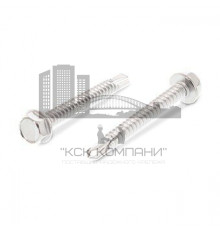 Саморез шестигранный с прессшайбой ISO 15480 AISI 410 со сверлом, 4.8x22 мм