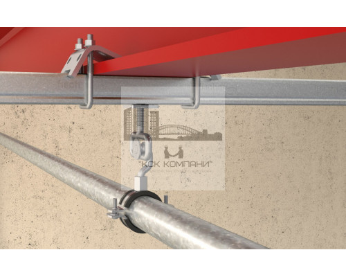 Зажимная скоба fischer TKR 21-42 A4 нержавеющая для профиля FUS, M8 97x79 мм