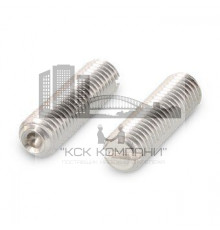 Винт установочный DIN 438 A2 с прямым шлицем и внутренним конусом, M2.5x10 мм
