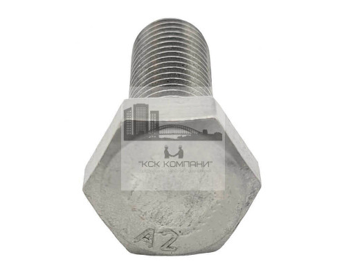 Болт шестигранный нержавеющий DIN 933 A2 полная резьба, M5x80 мм