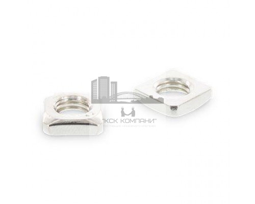 DIN 562 A2 M 2,5 Гайка нержавеющая квадратная, низкая, без фаски