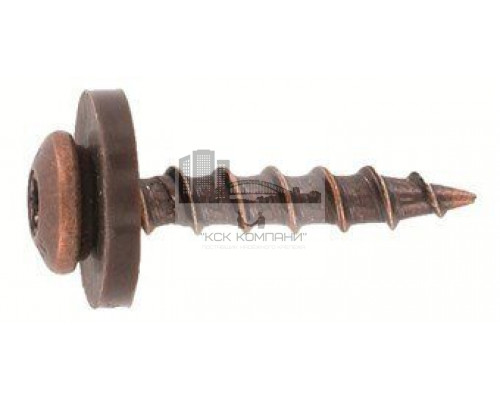 Art. 9066 A2 C 3,9X25 TX15 Саморез для подоконников c крупной резьбой, коричневый, TX