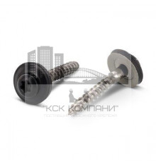 Art. 9087 A2 4,5X80 TX20 - RAL 7016 Шуруп нержавеющий c полупотайной головкой и двухсоставной шайбой, с фиксированной EPDM прокладкой, цвет антрацитово-серы