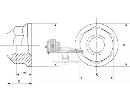 Гайка DIN 6926 M12 арт. М76466