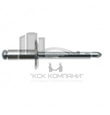 DIN 7337 GL Al/St Заклепка вытяжная с выпуклой шляпкой закрытая со стальным стержнем