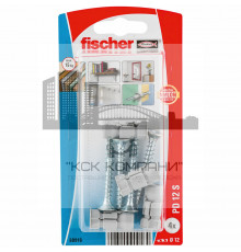 Дюбель распорный fischer PD S K NV для гипсокартона с потайный шурупом, 12x27 мм (6x50 мм)