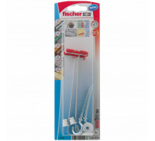 Дюбель самоустанавливающийся fischer DuoTec RH K NV с шурупом-крюк, 10x50/5x84 мм