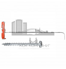 Дюбель самоустанавливающийся fischer DuoTec S PH K NV с полукруглым острым шурупом, 10x50/5x60 мм