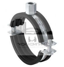 Хомут трубный fischer FRS HDG двухэлементный с комбинированной гайкой гоц. сталь, M8/M10 133-141 мм (5")