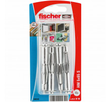 Металлический дюбель для пустотелых конструкций fischer HM S K NV с винтом ОЦ, 10x65/M5x73 мм