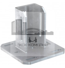 Седельный фланец fischer FMSF 90S для профилей FMP гоц. сталь, 220x180x220 мм (90x90)