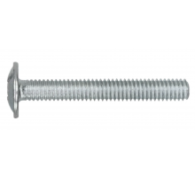 Винт мебельный полукруглый DIN 967 с прессшайбой комбинированный шлиц PZ, M6x40 мм