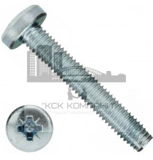 Винт резьбовыдавливающий DIN 7500C с полукруглой головкой шлиц PZ ОЦ, M6x25 мм