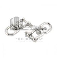 Art. 8255 A4 19 Вертлюг нержавеющий петля-вилка грузоподьёмный