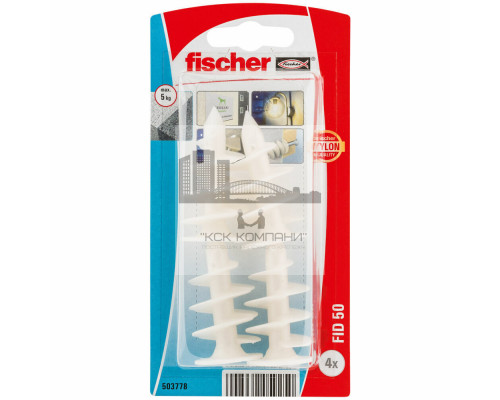 Дюбель для изоляционного материала fischer FID K NV нейлон, 25x50 мм