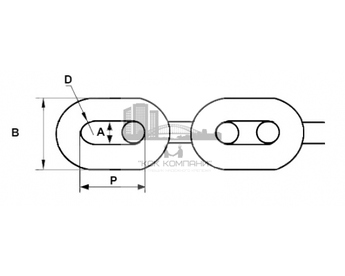 Цепь грузоподъемная G80 калиброванная высокопрочная класс 8, D13x39