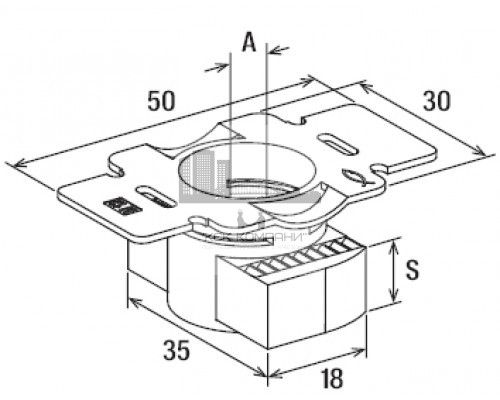 Гайка быстрого монтажа fischer FCN Clix P A4 системы FUS, M10 30х50х8 мм