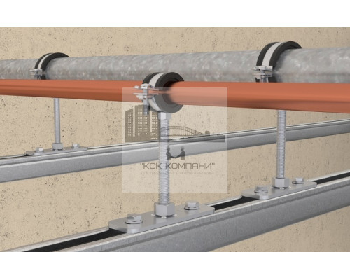 Пластина опорная с гайкой fischer GPL для монтажных систем ОЦ, M10 80x30 мм