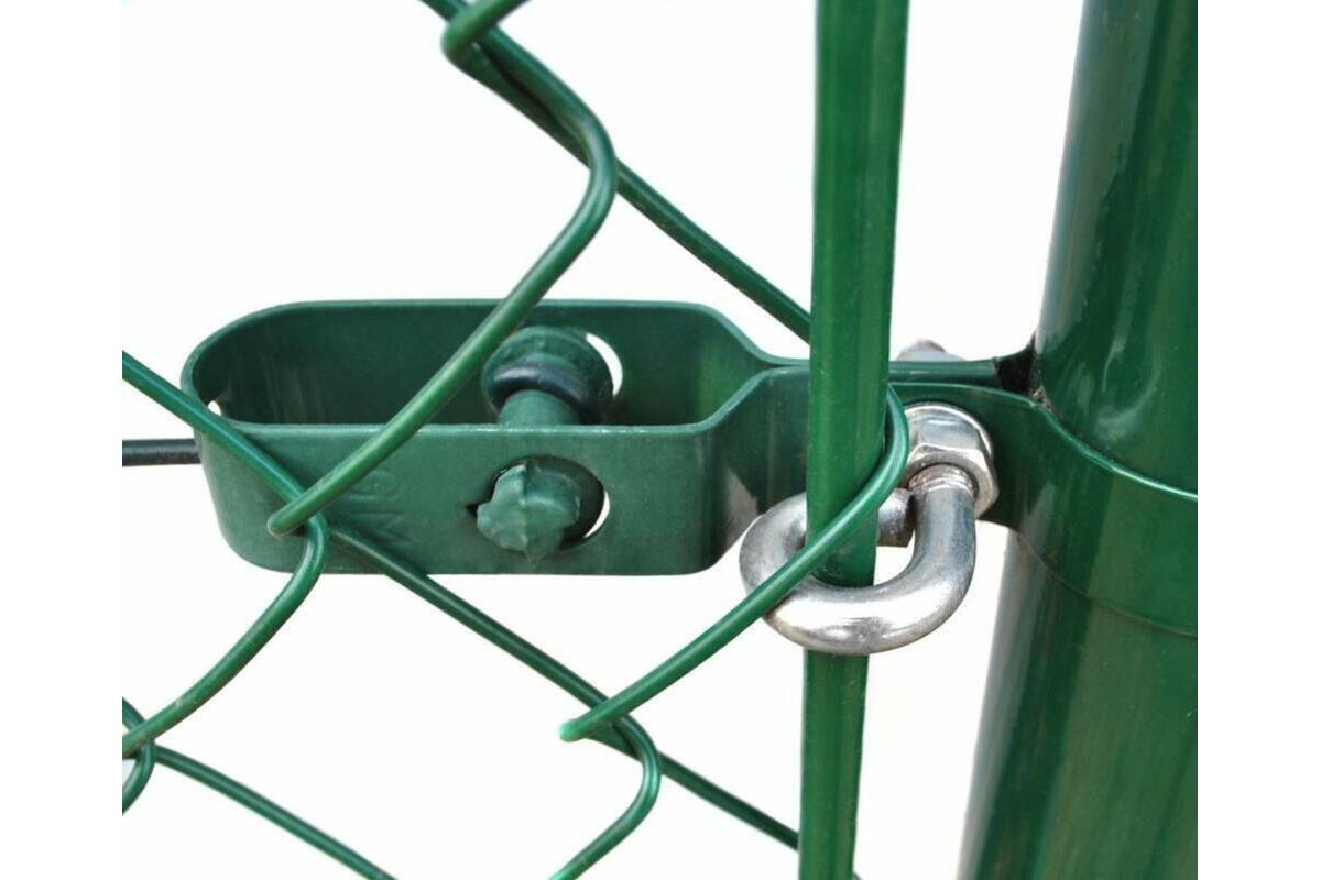 Крепеж для сетки рабицы. Приспособление для натягивания сварной сетки. Крепёж для сетки рабицы к столбам. Ограждение бастион. Монтаж сетки рабицы на профильную трубу.