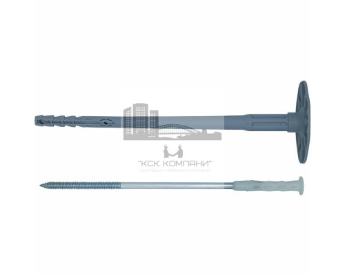 Тарельчатый дюбель для теплоизоляции fischer FIF-CS со стальным гвоздем, 8x300 мм