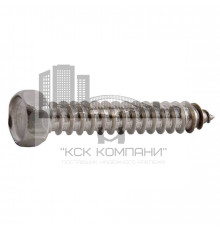 Саморез с шестигранной головкой DIN 7976 C A2 острым концом, 4.8x100 мм