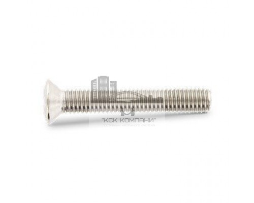 Винт с полупотайной головкой DIN 966 A4 полной резьбой шлиц PZ, M5x95 мм
