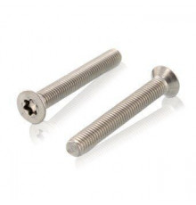 Винт с потайной головкой DIN 965 (ISO 14581) A2 полной резьбой шлиц Torx, M1.6x6 мм