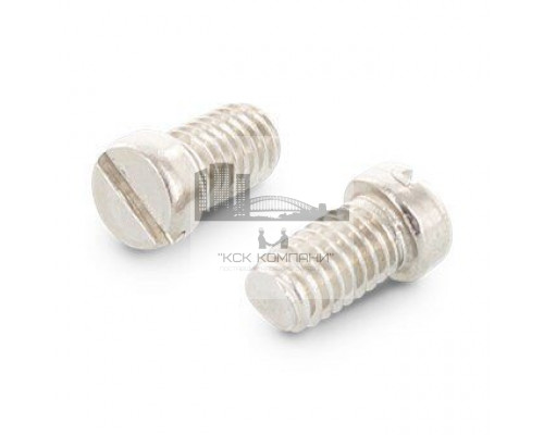 Винт с цилиндрической головкой DIN 920 A2 и прямым шлицем, M3x8 мм