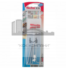 Дюбель самоустанавливающийся fischer DuoTec S K NV с шурупом с потайной головкой, 10x50/5x60 мм