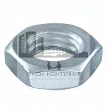 Гайка шестигранная низкая DIN 439 с фаской оцинкованная, M2