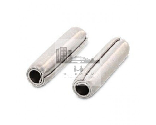 ISO 8750 AISI 301 4X16 Штифт нержавеющий цилиндрический спиральный, с двумя фасками