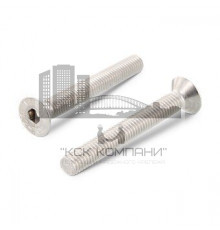 Винт с потайной головкой ISO 10642 A4 и внутренним шестигранником, M6x40 мм