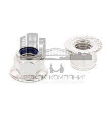 DIN 6926 A4 M 5 Гайка нержавеющая самоконтрящаяся шестигранная фланцевая с зубцами