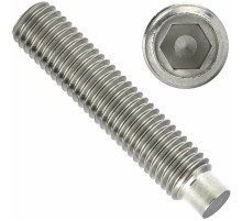 Винт установочный с цапфой DIN 915 A2 с внутренним шестигранником, M4x30 мм