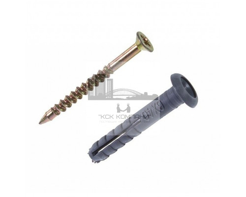 Дюбель-гвоздь DY-GB с грибовидным бортиком полипропилен, 6x45 мм