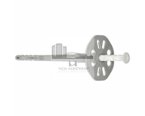 Тарельчатый дюбель для теплоизоляции fischer FIF-CS со стальным гвоздем, 8x340 мм