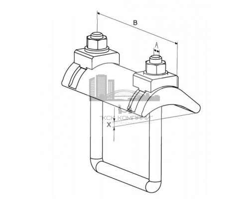 FMBC 160 M12 160x140 мм Зажимная скоба, артикул 547838