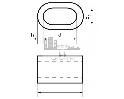 Зажим для троса DIN 3093 алюминиевый, D1