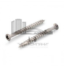 Саморез террасный Art. 9043 A4 потайная самозенкующаяся головка двойная резьба шлиц TX, 5x80 мм