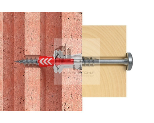 DUOPOWER 8x40 S Комплект дюбель с шурупом универсальный высокотехнологичный, арт.555108