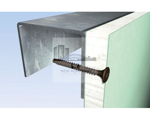 Саморез для крепления ГКЛ  FSN-TPDM с мелкой резьбой в ленте, 3.5x25 мм