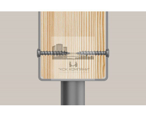 Шуруп полукруглый  FJS-LT A2F c подголовником для крепления стоек шлиц TX, 7х50 мм