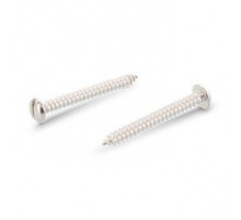 Саморез с острым концом DIN 7971 C A2 цилиндрической головкой прямой шлиц, 2.2x6.5 мм