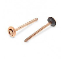 Art. 9287 A2-Cu 4,5X150 TX25 Саморез (шуруп самонарезающий) с полупотайной головкой двухсоставной шайбой 15мм