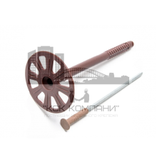 Дюбель-Гриб с металлическим гвоздем DY-GR-MG-T и термоголовкой для теплоизоляции, 10x160