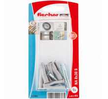 Дюбель нейлоновый fischer NA S K NV с потайным шурупом для листовых материалов, 8x30/4x40 мм