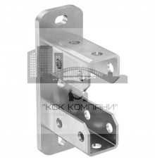 Фланец седельный fischer SF L 124 FVZ продольный гоц. сталь, 44x95x205x4 мм